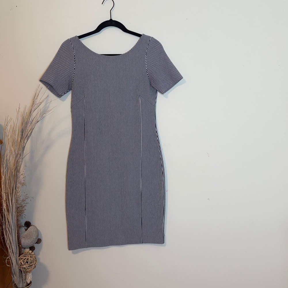 Banana republic nautical striped pencil dress